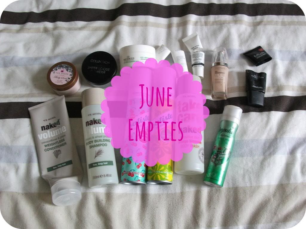 June 2013 Empties