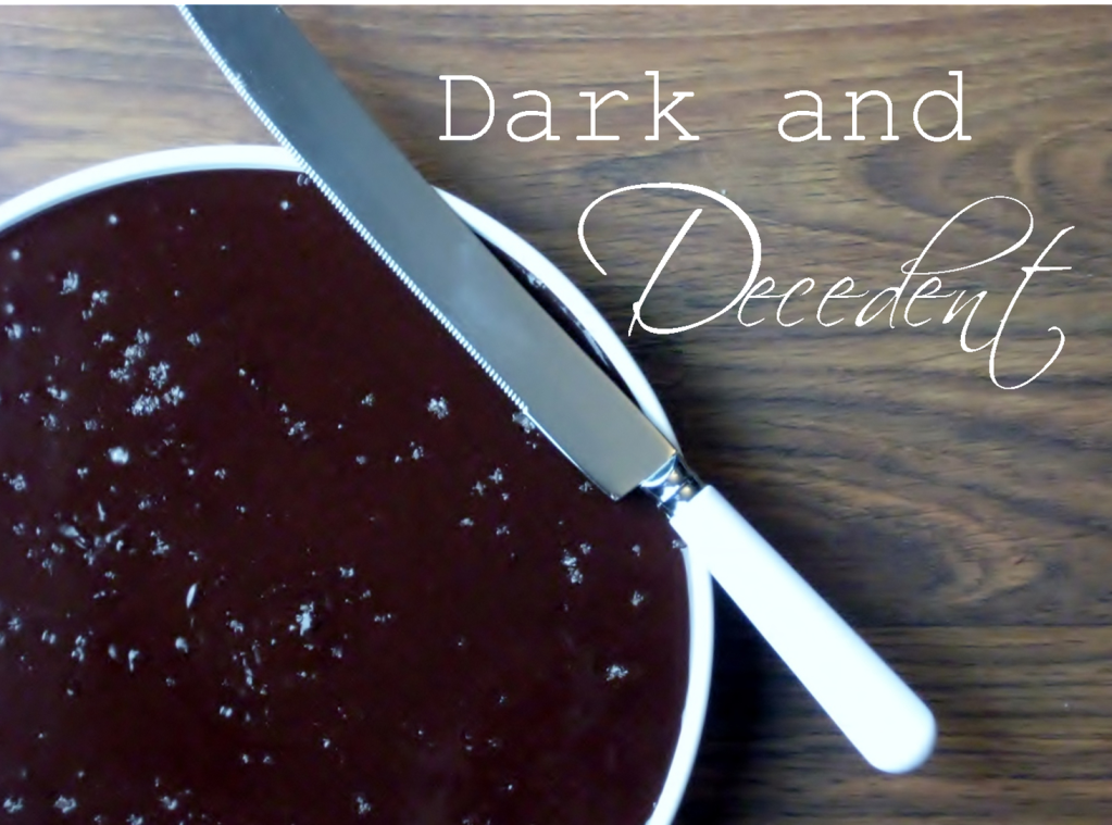Dark Decedent Salted Turtle Tart