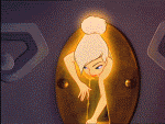 tinkerbell gif photo: Tinkerbell stuck in keyhole animated gif Peterpan2_coince9e.gif