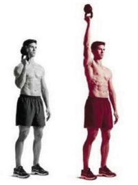 kettlebell bottoms-up press