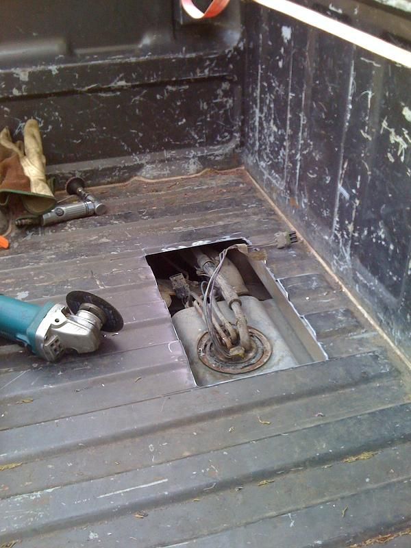 Fuel pump access panel GMT400 The Ultimate 8898 GM Truck Forum