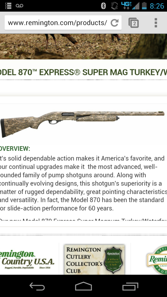 remington 870 express turkey camo